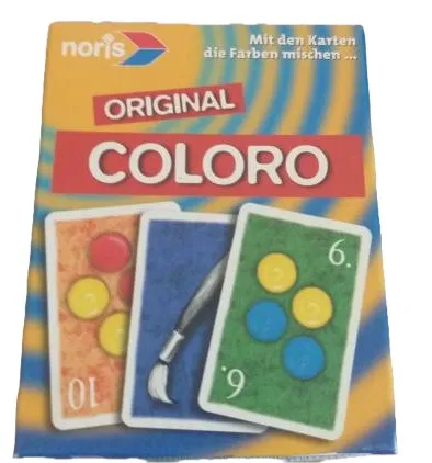 Noris COLORO Kartenspiel Familienspiel Farben mischen Sammelspiel Kinder