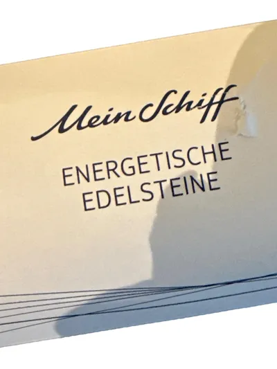 Mein Schiff Energetische Edelsteine Geschenkbox Maritim Beige NEU