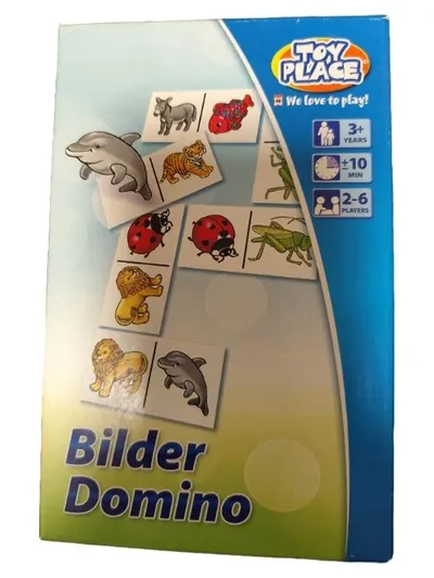 Toy Place Bilder Domino Kinder Spiel Tierbilder Lernspiel ab 3 Jahre