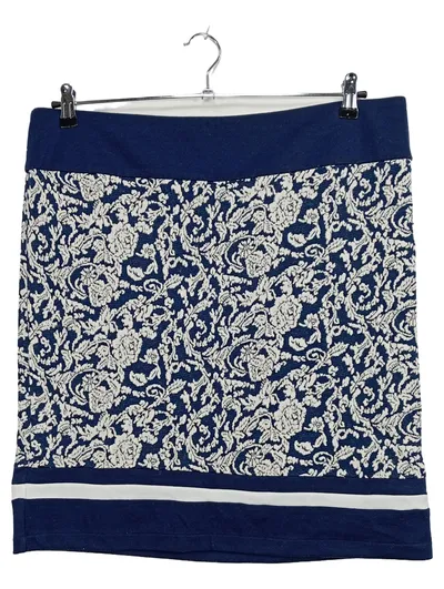Anna Field Damen Minirock Gr. 44 Blau Weiß Blumenmuster Elegant