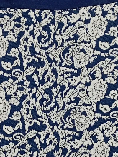Anna Field Damen Minirock Gr. 44 Blau Weiß Blumenmuster Elegant