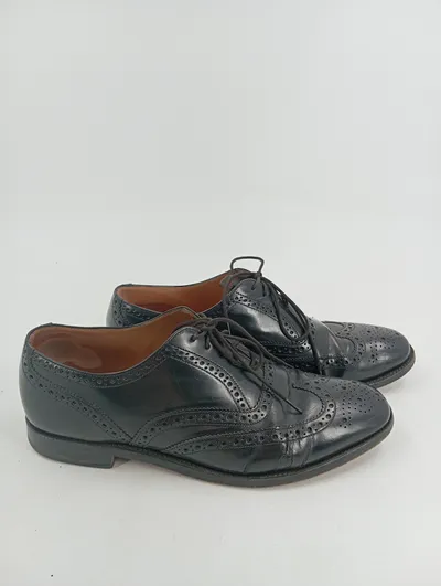 Charles Tyrwhitt Herren Schnürschuhe Gr. 43 Schwarz Klassisch Brogues