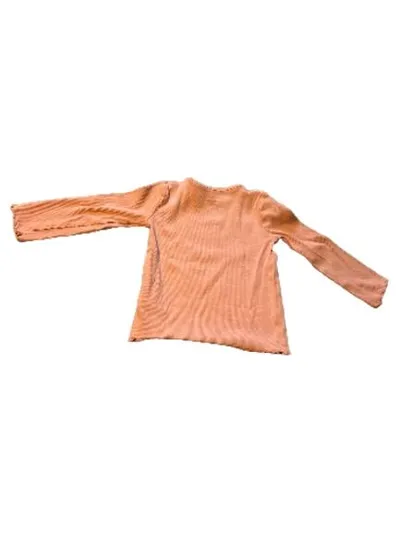 Next Langarmshirt Mädchen Gr. 86 Rosa Rippstrick Basic Baumwolle
