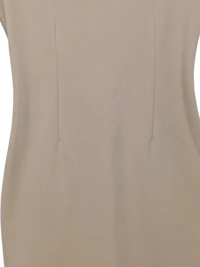 SOKY & SOKA Damen Businesskleid Gr. 36/S Beige Elegant Ärmellos