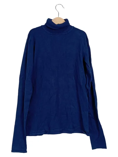 Cinque Herren Rollkragenpullover Rippstrick Blau Gr. 46/S