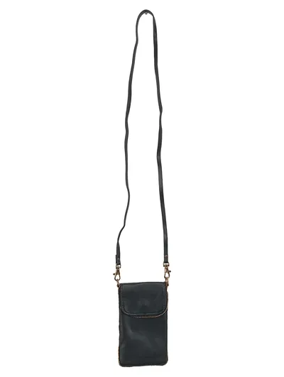 WE Fashion Handytasche Damen Schwarz Umhängetasche Praktisch Lederoptik