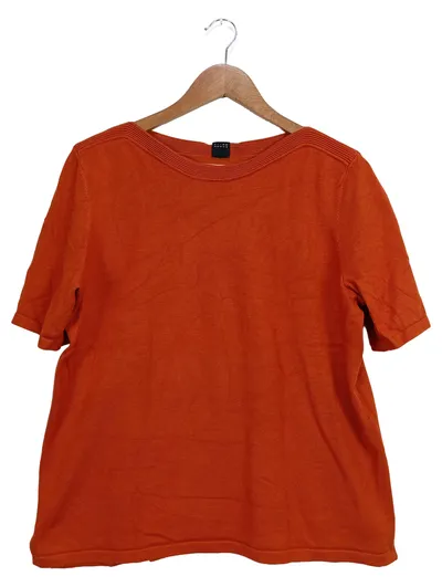 s.Oliver Black Label Damen Pullover Gr. 40/L Orange Kurzarm Viskose
