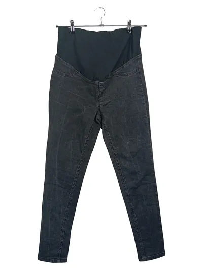 Vertbaudet Umstandsjeans Damen Gr. 42 Grau Überbauchbund Schwangerschaft