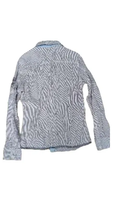 Arqueonautas Hemdbluse Damen Gr. M Gestreift Weiß Rot Blau Maritim