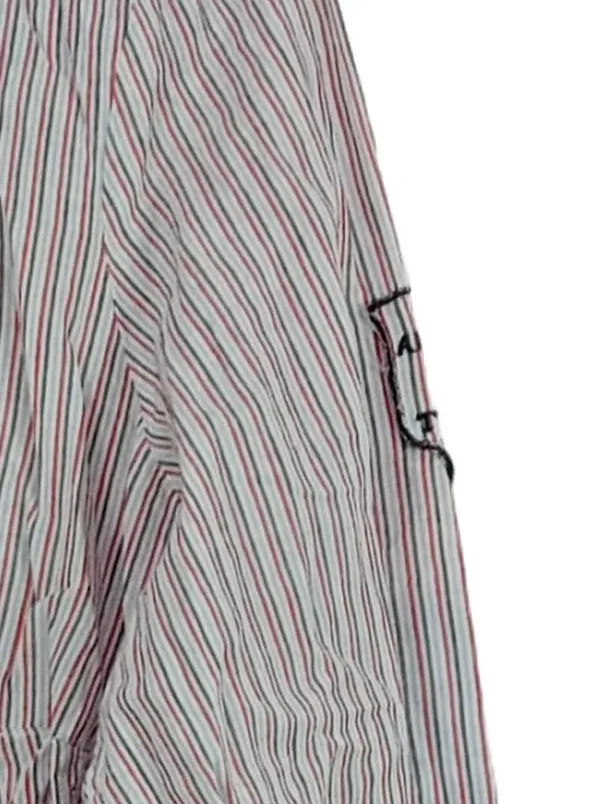 Arqueonautas Hemdbluse Damen Gr. M Gestreift Weiß Rot Blau Maritim 3