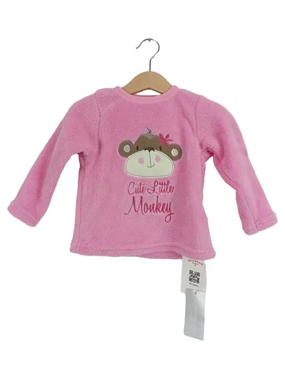 Early Days Langarmshirt Kinder Mädchen Gr. 92 Pink Affenmotiv Charmant