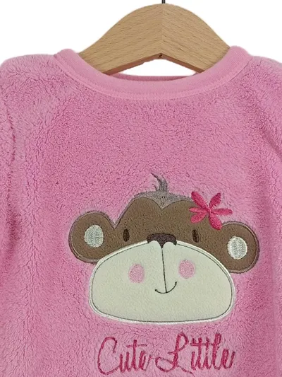Early Days Langarmshirt Kinder Mädchen Gr. 92 Pink Affenmotiv Charmant