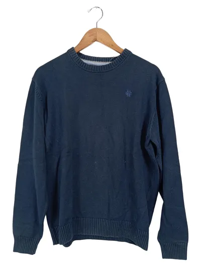 McNeal Herren Pullover Blau Gr. 50/L Baumwolle Casual Langarm