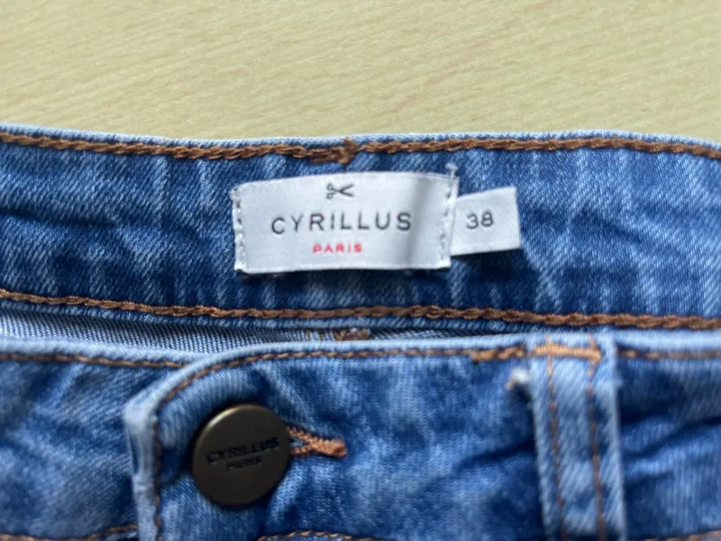 Cyrillus Paris Damen Jeans Slim Fit Gr. 38 Blau Stretch Denim 3