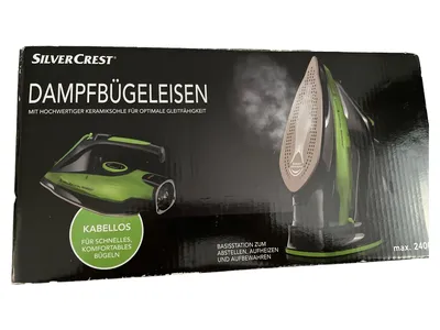 Silvercrest SDBK 2400 E4 Kabelloses Dampfbügeleisen Keramiksohle 2400W