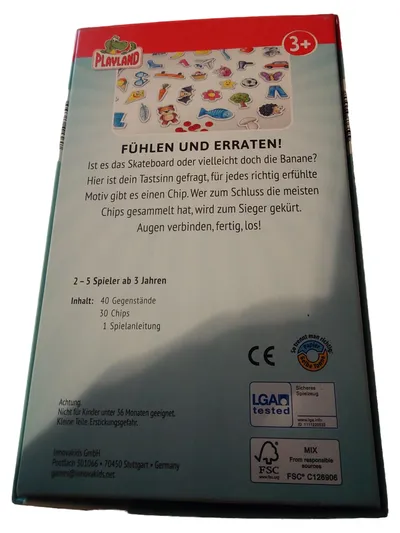 Playland Fühlen und Erraten! Rätselspiel Kinder Tastspiel ab 3 Jahre