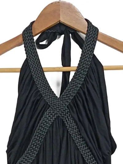Esther Damen Neckholder Kleid Gr. 38/M Schwarz Elegant Festlich