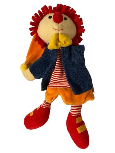Sterntaler Handpuppe Clown Stoffpuppe Mehrfarbig 42 cm Kinder Spielzeug