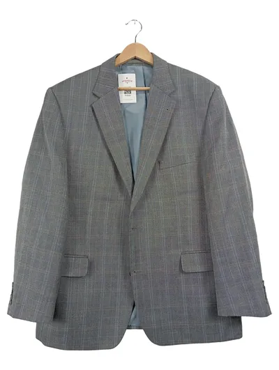 CANDA C&A Herren Sakko Gr. 52 Grau Kariert Business Blazer