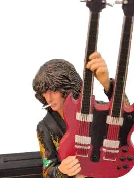 NECA Jimmy Page Figur Led Zeppelin Doppel Gitarre Sammlerstück 18cm Mehrfarbig
