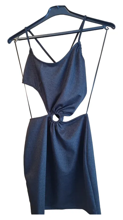 SUITE BENEDICT Sommerkleid Damen Gr. 36/S Schwarz Cut-Outs Modern Party