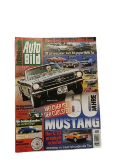Auto Bild Klassik Zeitschrift 60 Jahre Mustang Oldtimer Mercedes C111