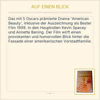 American Beauty DVD Kevin Spacey Annette Bening Drama Oscar Bester Film 2