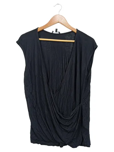 Lawrence Grey Damen Top Shirt XL Schwarz Viskose Casual