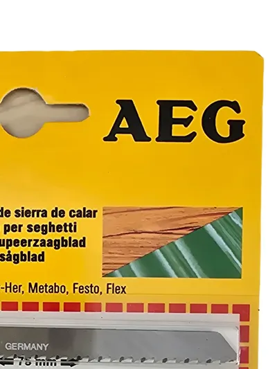 AEG Stichsägeblatt Set 5tlg. 75mm für Holz Metall Bosch Metabo Festo Flex