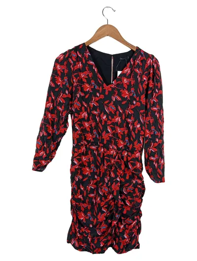IKKS Damen Festliches Kleid Gr. 34/XS Blumenmuster Elegant Mehrfarbig