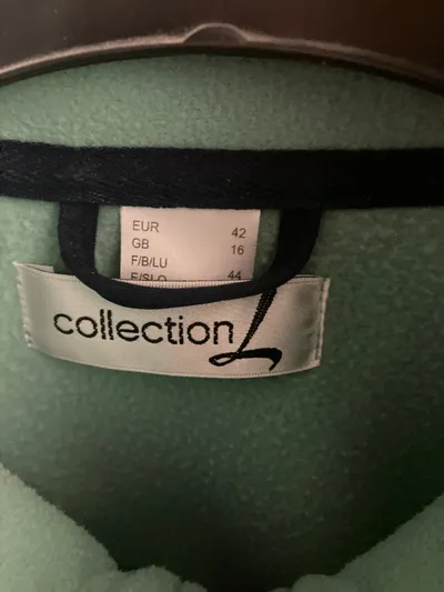 Collection L Fleecejacke Damen Gr. 42/XL Türkis Outdoor Jacke