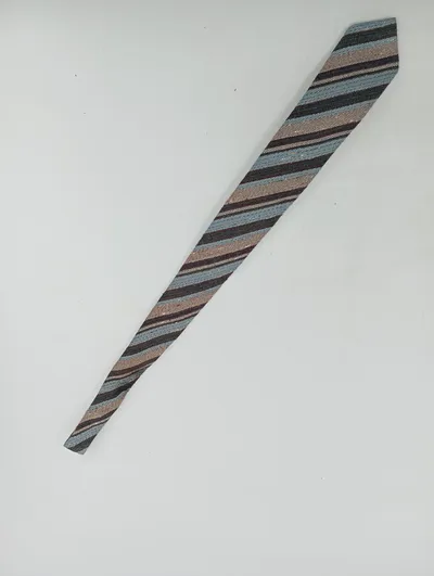 Alpi Herren Krawatte gestreift Business Mehrfarbig 140cm x 7cm