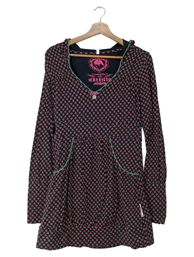 Blutsgeschwister Damen Freizeitkleid S Vintage Mehrfarbig Blumenmuster