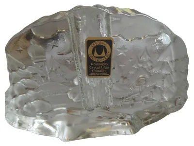 Walther Glas Kristallschale Transparent Klassisch Sterne Mond 15cm