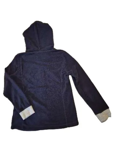 CECIL Damen Fleecejacke mit Kapuze Blau Gr. S 36 Reißverschluss