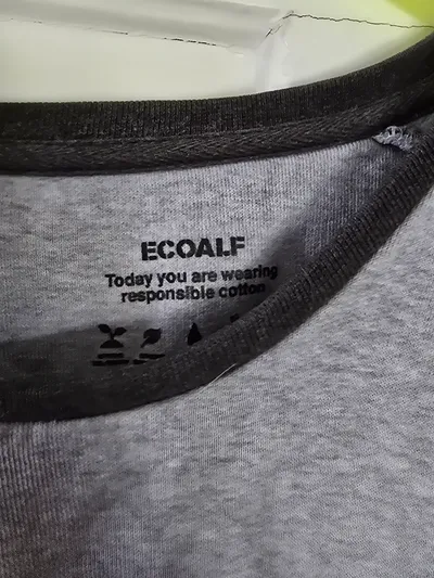 Ecoalf Herren Pullover Grau L Casual Logo-Print