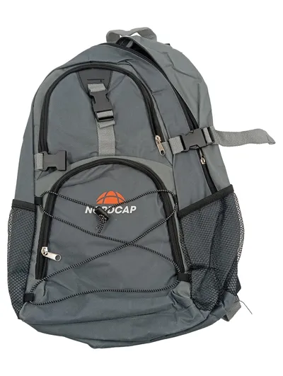 NORDCAP Rucksack Grau Outdoor Wanderrucksack 48x30cm Polyester