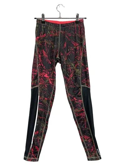 Reebok Damen Leggings Laufhose Sportlich Mehrfarbig Gr. XS