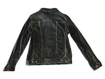 OPUS Jeansjacke Damen Blau Gr. 42/XL Casual Baumwolle