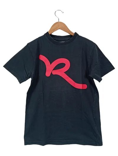Rocawear Herren T-Shirt mit großem R Logo Schwarz Gr. 50;L Streetwear