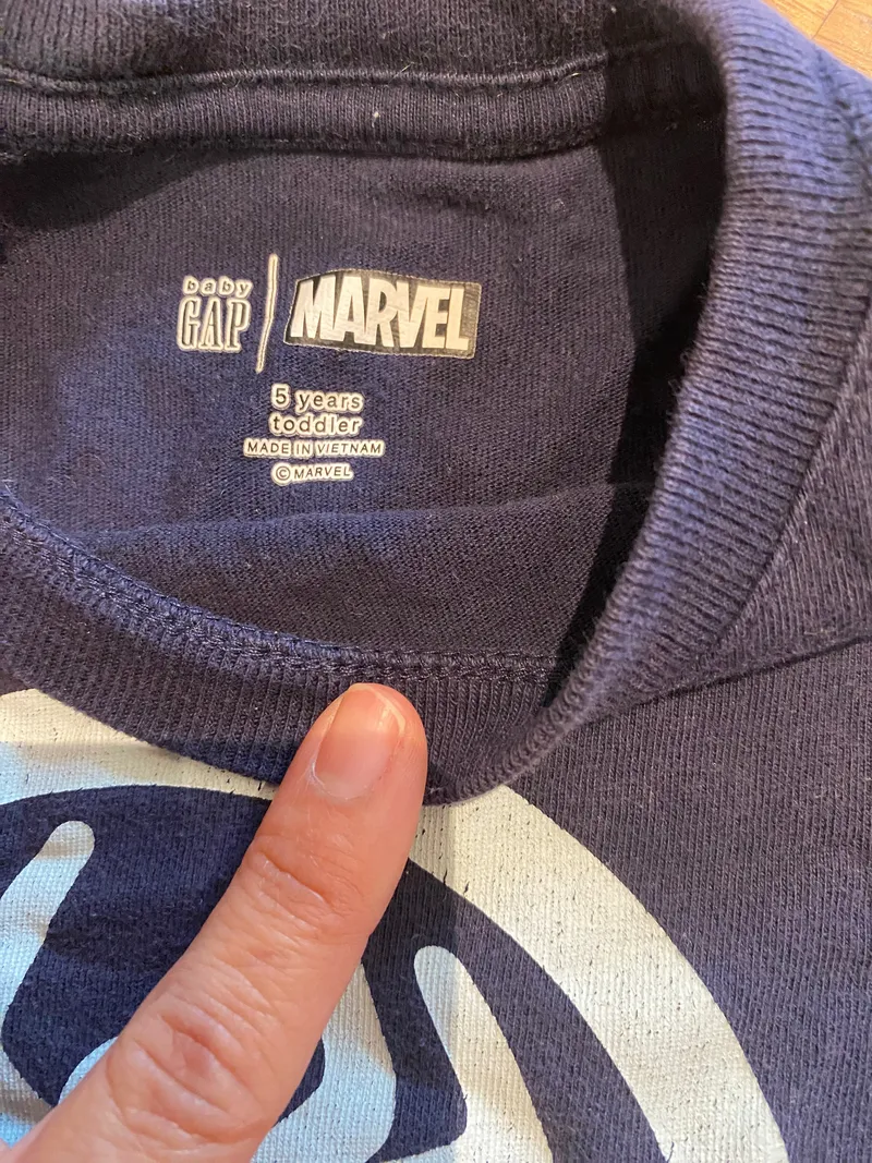 Baby Gap Kinder T-Shirt Spider-Man Blau Gr. 110 Kurzarm Baumwolle 6