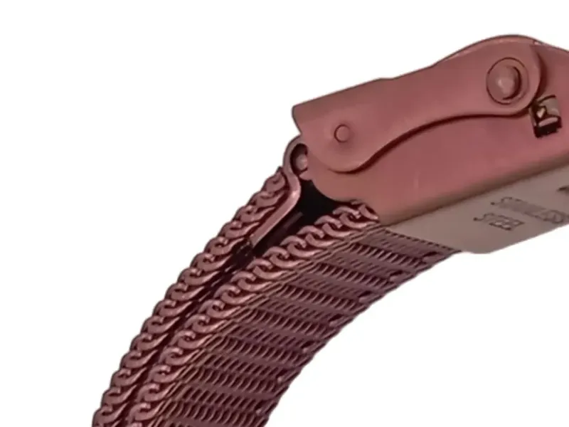 Faye Damen Uhrenarmband Rosa Edelstahl Milanaise Armband 3