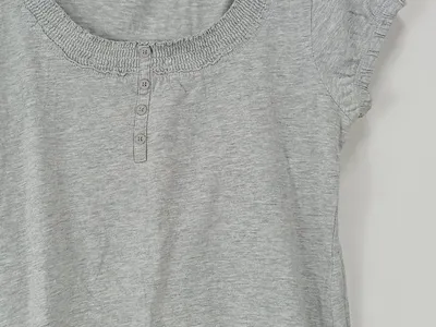 Broadway Damen T-Shirt Grau Gr. S Casual
