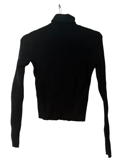 ZARA Damen Rollkragenpullover Rippstrick Schwarz Gr. 38/M Basic