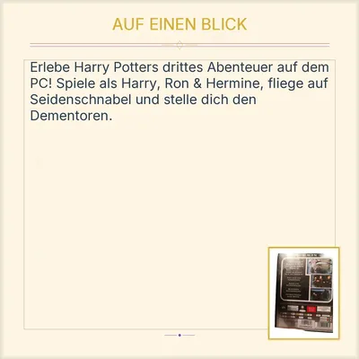 EA Games Harry Potter Gefangener von Askaban PC Adventurespiel Deutsch