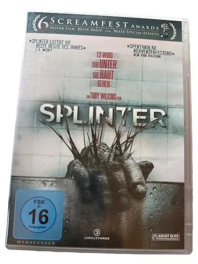 Splinter DVD Horrorfilm Toby Wilkins Ascot Elite FSK 16 Screamfest Award