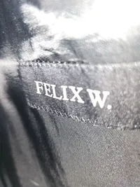 Felix W. Herren Sakko Jackett Gr. 48/M Schwarz Klassisch Business 5
