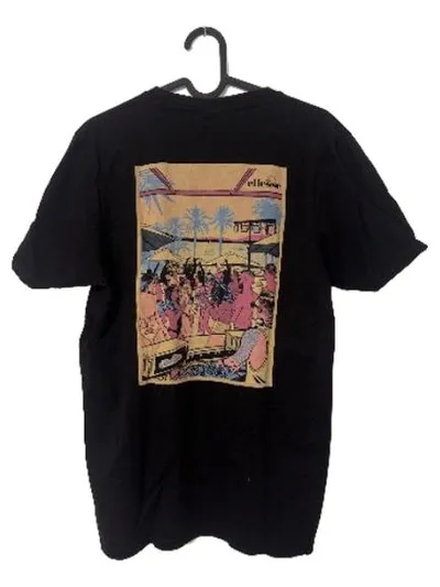 Ellesse Herren T-Shirt Schwarz Gr. 46/S Casual Logo-Print