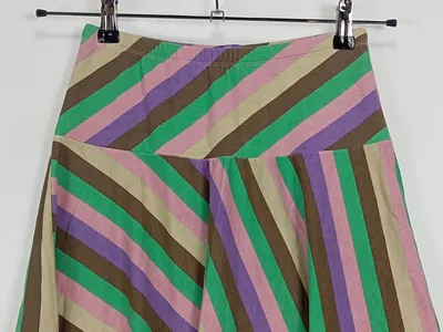 Colcci Damen A-Linienrock gestreift XS Mehrfarbig
