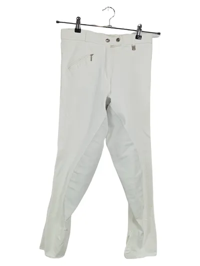 Cavallo Reithose Damen Klassisch Weiß Baumwolle Gr. 38 L27